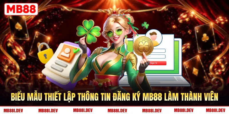 Biểu mẫu thiết lập thông tin đăng ký MB88 làm thành viên